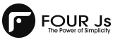 logo four js - infografika.com designer digital