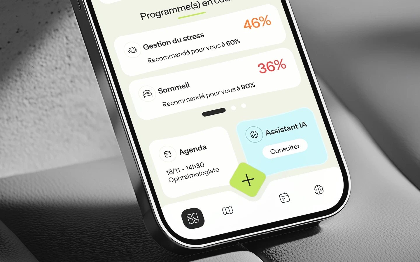 rebound zoom iphone BW - infografika.com UI/UX, design d'application mobile.