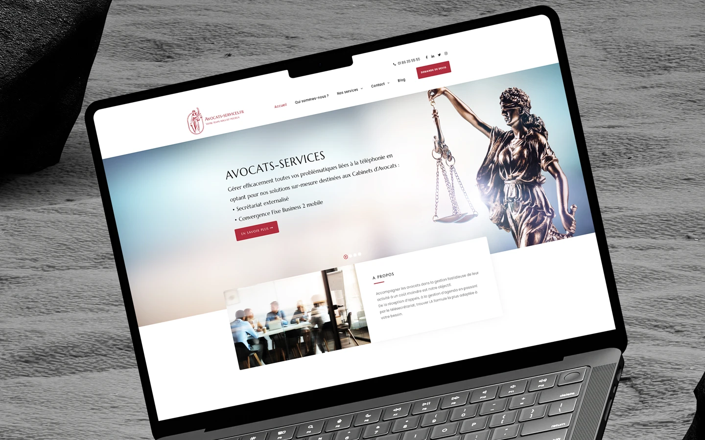 vignette laptop - avocats-services.fr - infografika.com design digital, webdesign